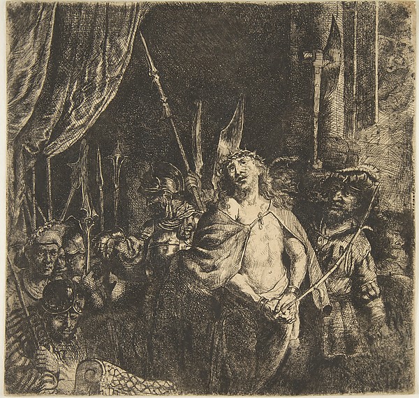 Christ Before Pilate: The Large Plate (copy in reverse of center)