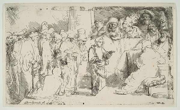 Christ Disputing with the Doctors; a sketch