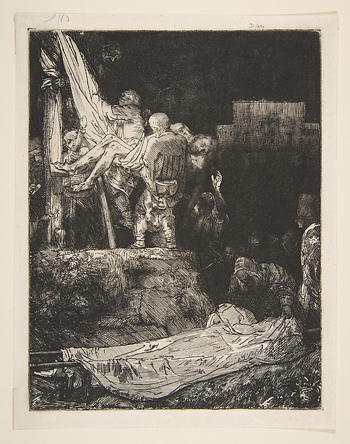 Descent from the Cross by Torchlight