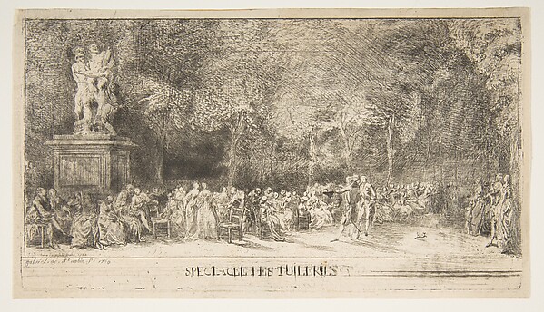 Scene in the Tuileries:  The Chairs