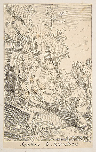 Entombment of Christ by Claude Gillot