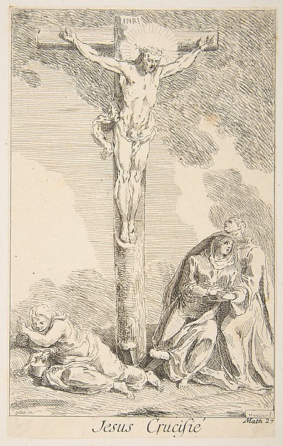 Crucifixion by Claude Gillot