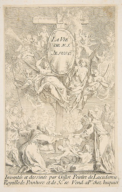 Frontispiece to the series The Life of Christ by Claude Gillot