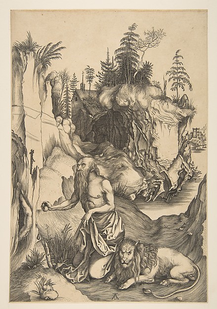 Saint Jerome Penitent in the Wilderness (copy)