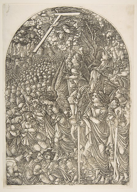 Four Angels holding back the Winds, from the Apocalypse