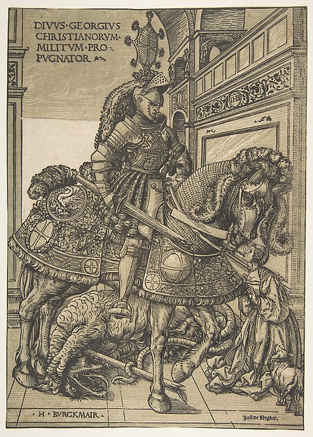 Saint George on Horseback by Hans Burgkmair