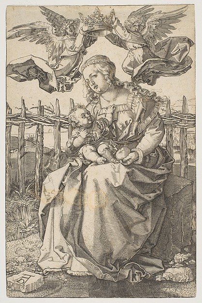 The Virgin Crowned by Two Angels