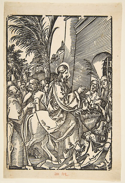 Christ's Entry into Jerusalem, from The Small Passion (copy)