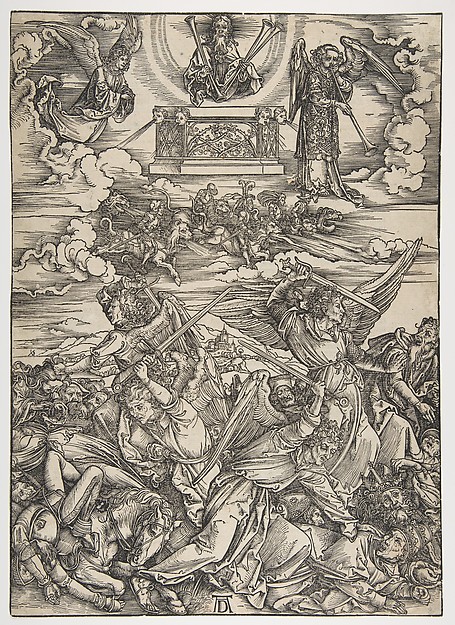 The Four Avenging Angels, from "The Apocalypse", Latin Edition