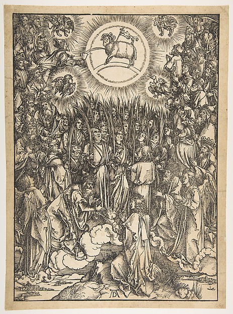 The Adoration of the Lamb, from "The Apocalypse", Latin Edition