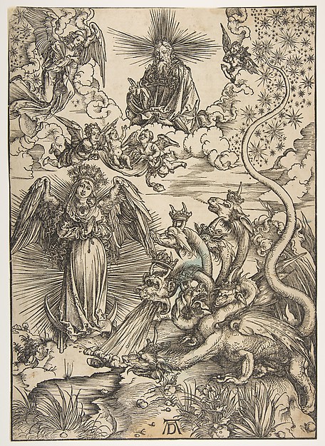 The Apocalyptic Woman, from "The Apocalypse", Latin Edition