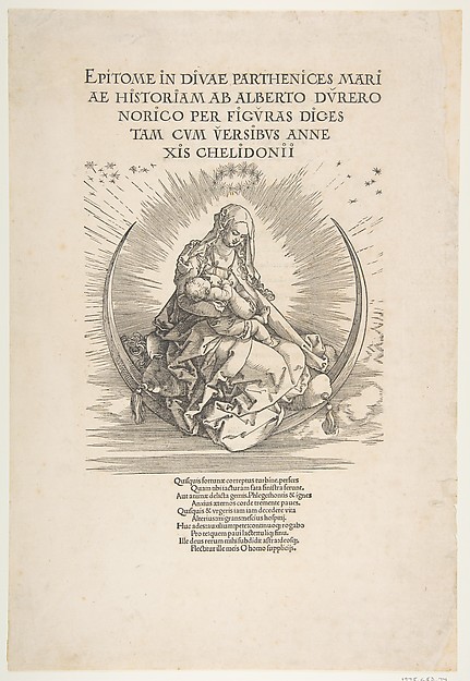 The Madonna on the Crescent, Frontispiece to "The Life of the Virgin"