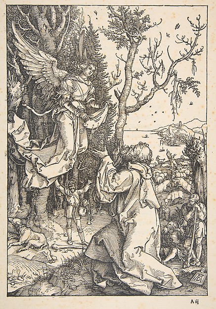 Joachim and the Angel, from "The Life of the Virgin"
