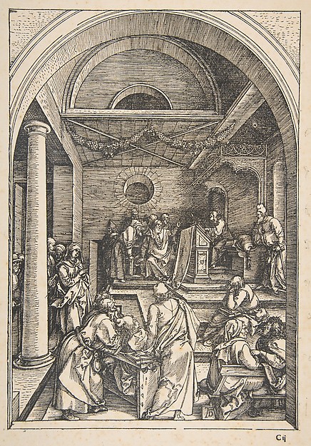 Christ among the Doctors, from "The Life of the Virgin"