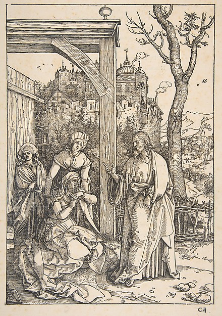 Christ Taking Leave of His Mother, from "The Life of the Virgin"
