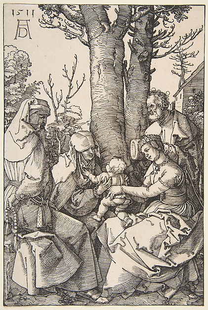 The Holy Family with Saint Joachim and Saint Anne