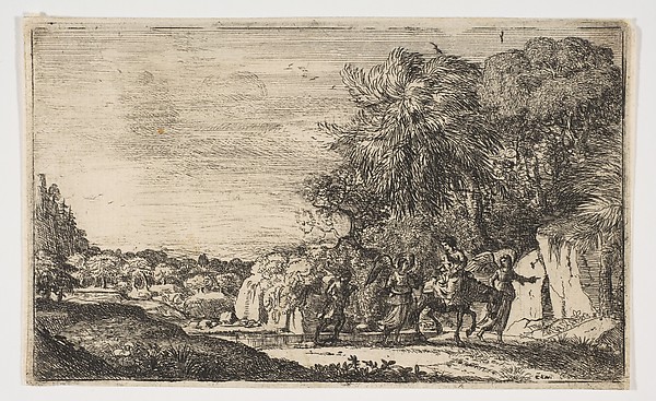 The Flight into Egypt by Claude Lorrain (Claude Gellée)