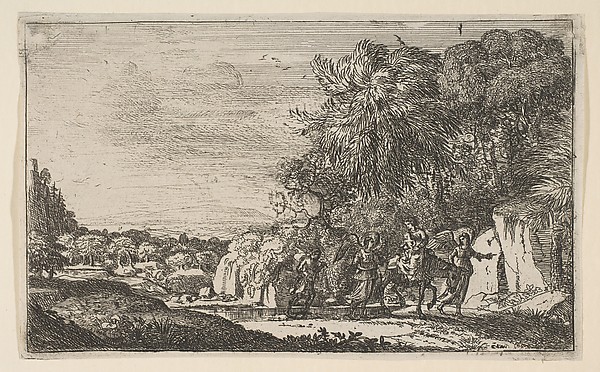 The Flight into Egypt by Claude Lorrain (Claude Gellée)