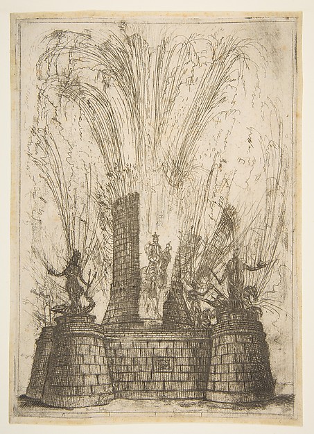 The Round Tower Ruptured to Reveal the Statue of the King of the Romans