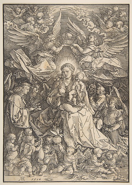 The Virgin Surrounded by Many Angels