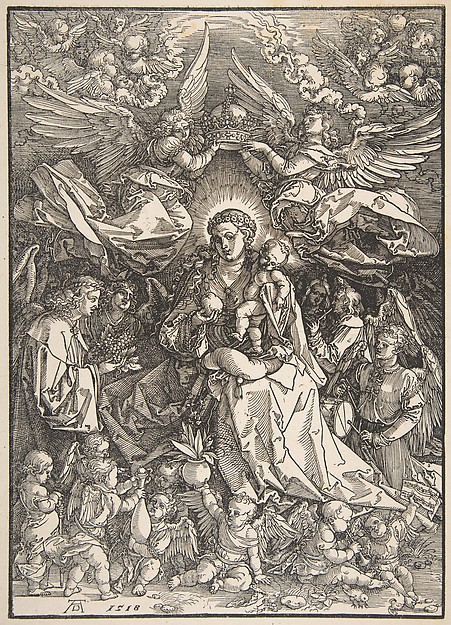 The Virgin Surrounded by Many Angels