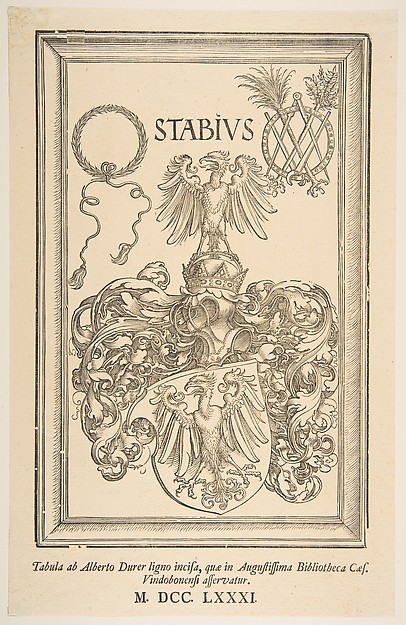 Coat -of-Arms of Johan Stabius, edition of 1781