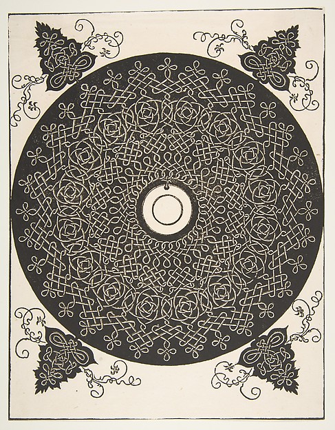 “The Fourth Knot”. Interlaced Roundel with a Round Medallion in its Center