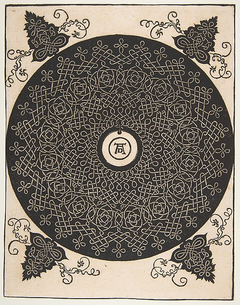 “The Fourth Knot”, Interlaced Roundel with a Round Medallion in its Center