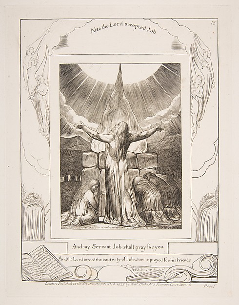 Job's Sacrifice by William Blake