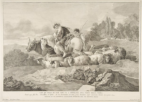 One of the Sons of Noah who Goes to Populate a Part of the Earth (Uno de figli di Noè che va a popolare una parte della terra) by Pietro Monaco