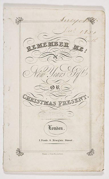 Remember Me! New Year's Gift or Christmas Present