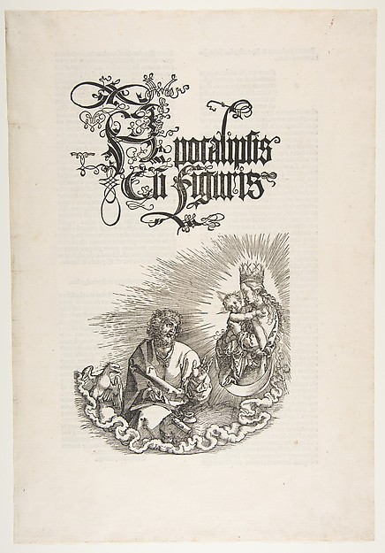 The Virgin Appearing to Saint John, from "The Apocalypse"