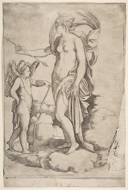 Venus and Cupids on Clouds