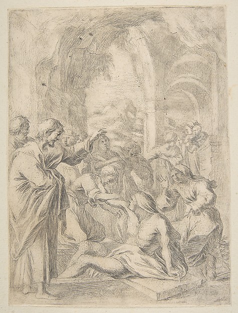 Raising of Lazarus by Laurent de La Hyre