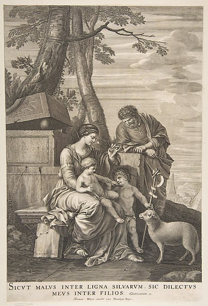 Holy Family with St. John by William Faithorne the Elder