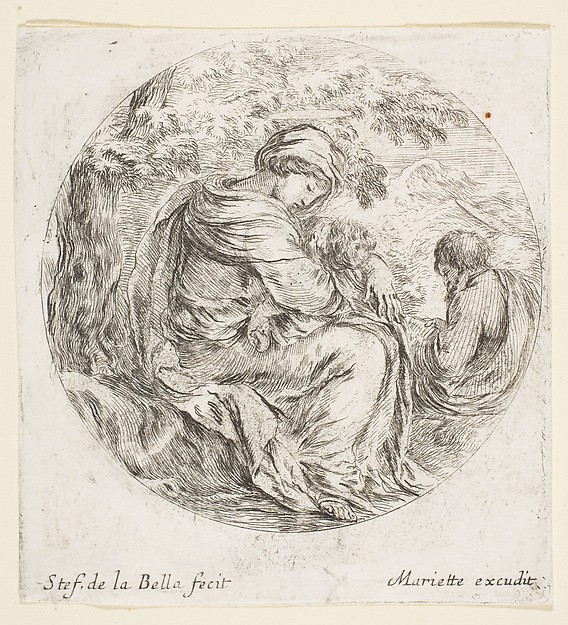 Rest on the Flight into Egypt by Stefano della Bella