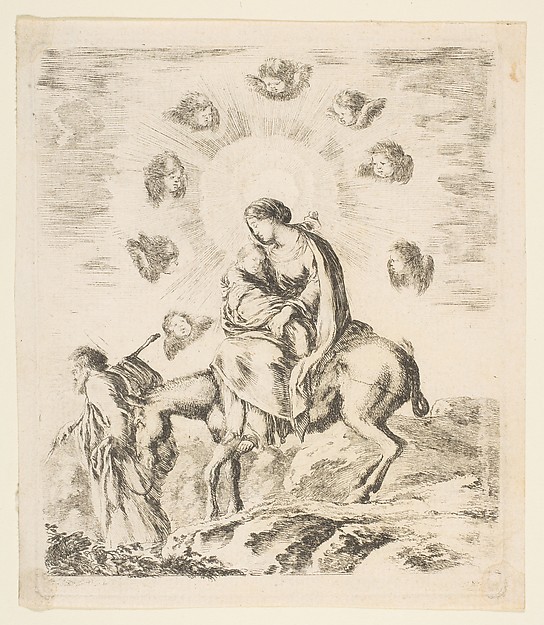 Flight into Egypt by Stefano della Bella