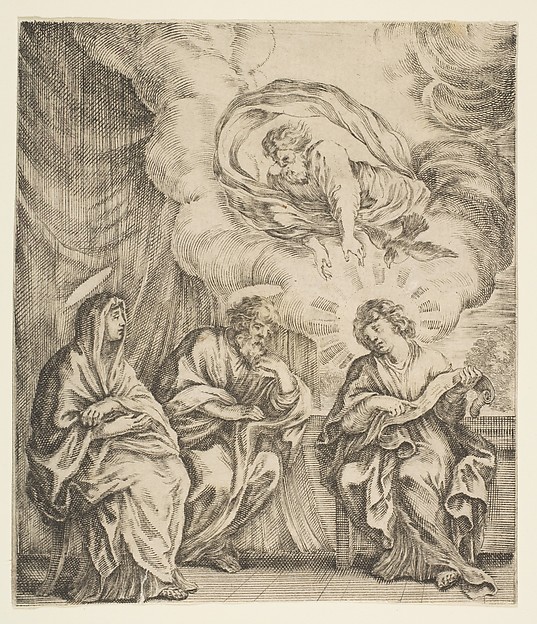 Child Jesus Explaining the Scriptures to His Mother and St. Joseph by Stefano della Bella