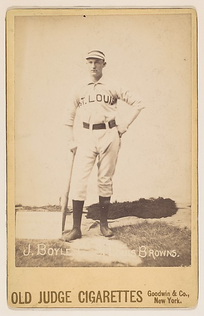 J. Boyle, Catcher, St. Louis Browns, from the series Old Judge Cigarettes by Goodwin & Company, The Metropolitan Museum of Art