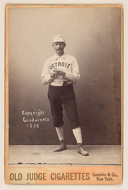Charlie Getzein, Pitcher, Detroit, from the series Old Judge Cigarettes by Goodwin & Company, The Metropolitan Museum of Art