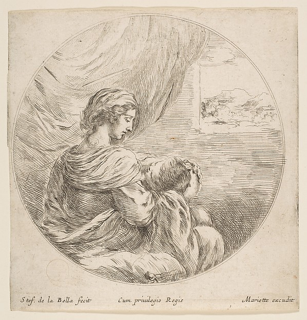 Virgin Nursing the Christ Child by Stefano della Bella