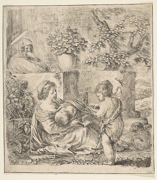 Virgin and Child with St. John the Baptist and St. Elizabeth by Stefano della Bella