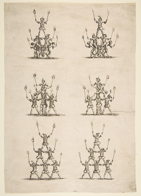 Thirty-six Acrobats in Six Groups
