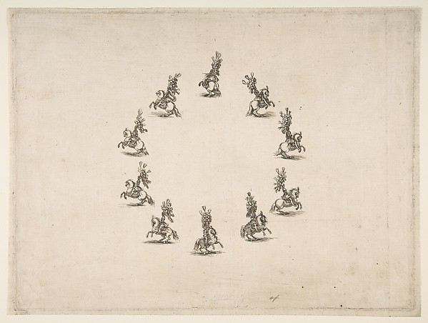 Ten Cavaliers Forming a Circle
