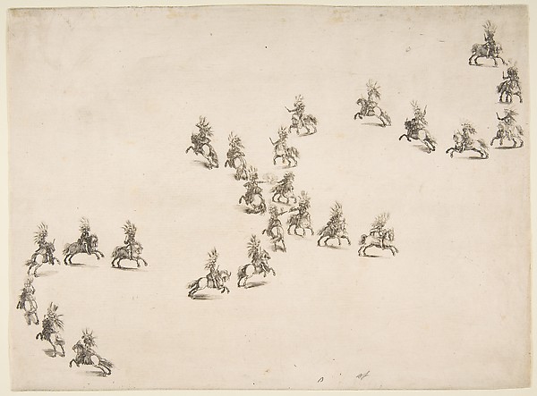 Twenty-four Cavaliers Form a Double S