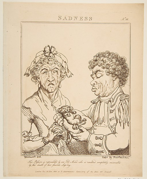 Sadness (Le Brun Travested, or Caricatures of the Passions)