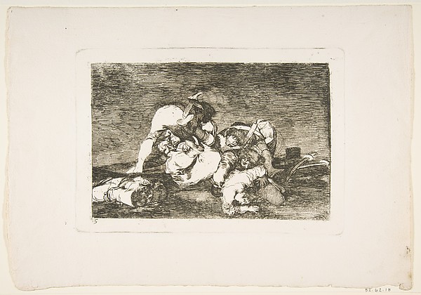 Plate 10 from "The Disasters of War" (Los Desastres de la Guerra): 'Nor do these' (Tampoco)