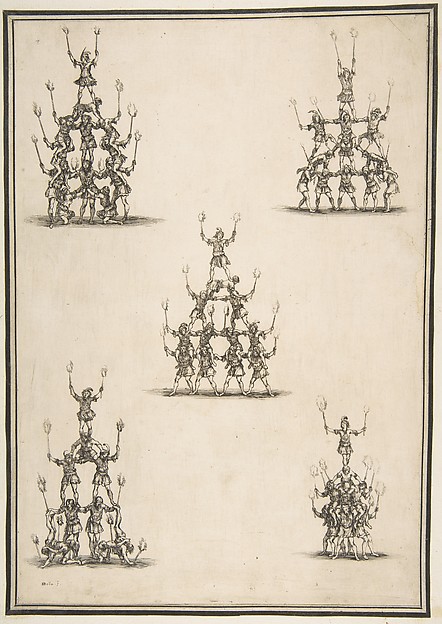 Five Groups of Acrobats