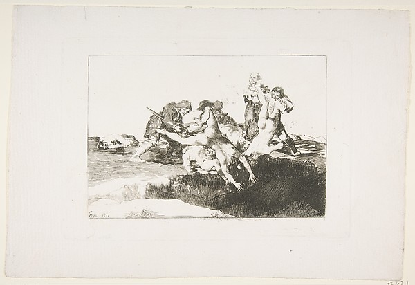 Plate 27 from "The Disasters of War" (Los Desastres de la Guerra): 'Charity' (Caridad)