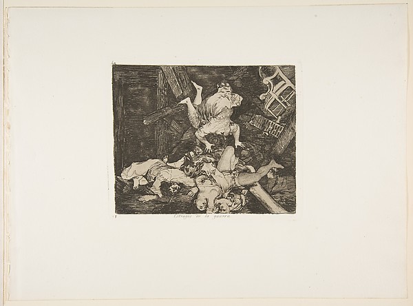 Plate 30 from "The Disasters of War" (Los Desastres de la Guerra): 'Ravages of war' (Estragos de la guerra)